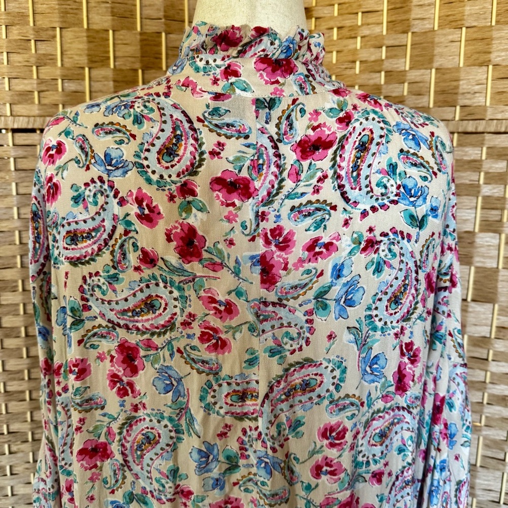 Floral print oversized VICI tiered maxi dress XL / XXL - Picture 7 of 13